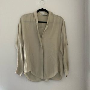 Vince oversized dolman sleeve blouse- 100% silk